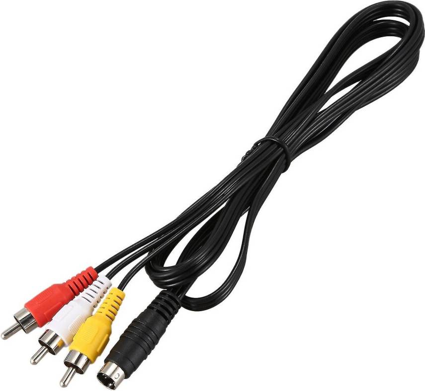 Tlily 3 Rca Male To 4 Pin S-Video Converter Cable