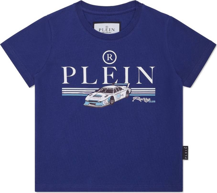 Philipp Plein T-Shirt Rund Hals Cars Racing - Mörkblå