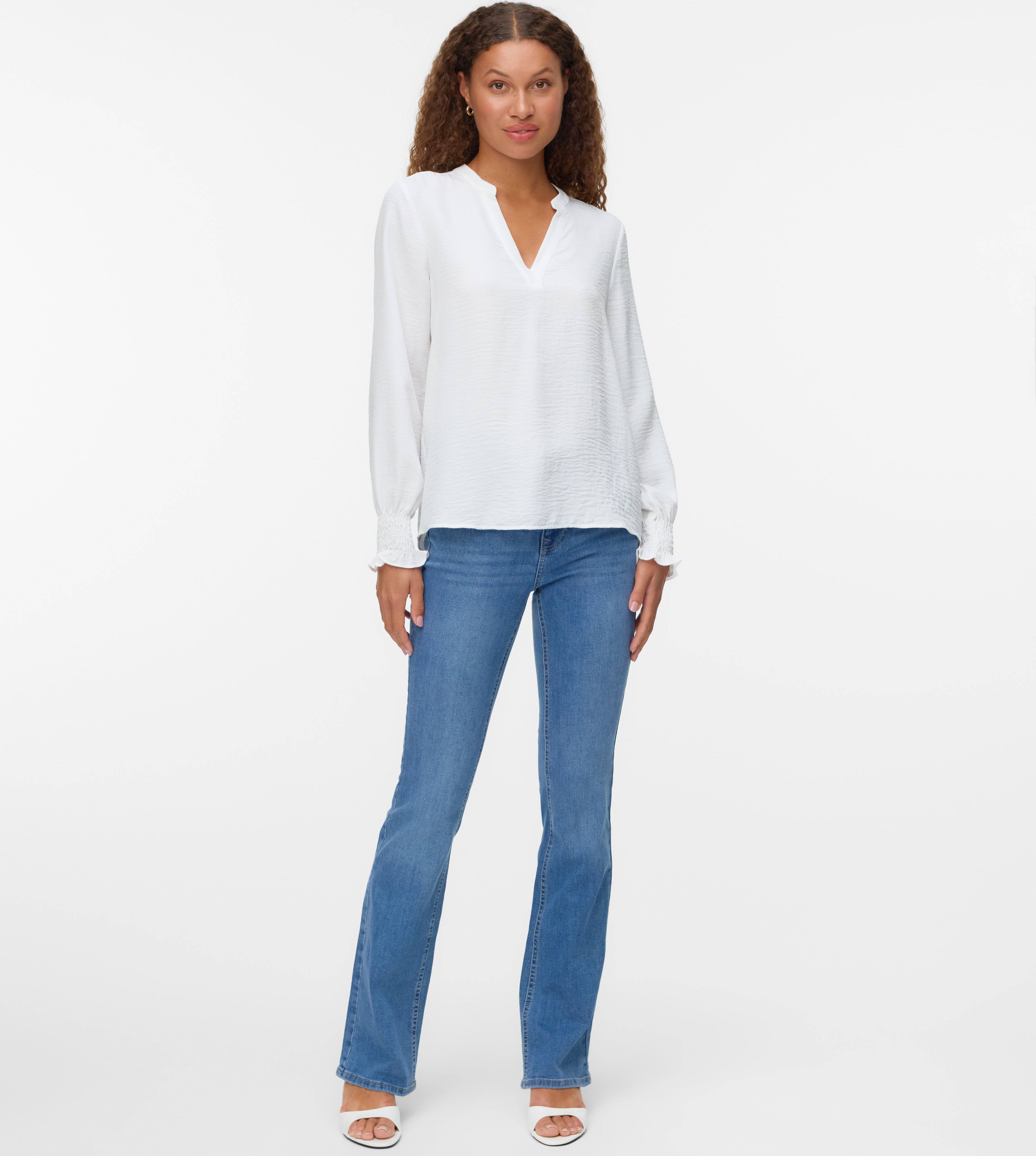 Vero Moda Mid Rise Flared Fit Jeans - Lyseblå