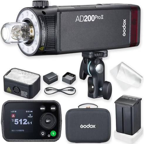 Godox AD200 Pro II One-Tap Sync LED Modeling Light