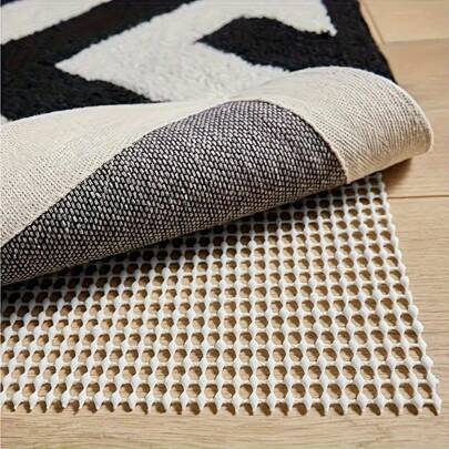 Shein Ivory Non-Slip Trimmable Rug Pad Beige
