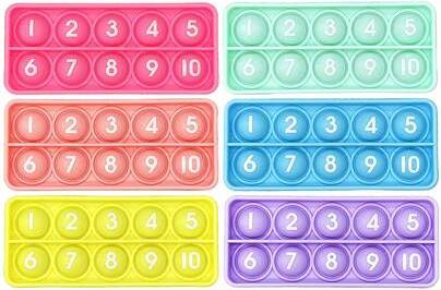 Shein 6pcs Ten Frame Math Games Numbers