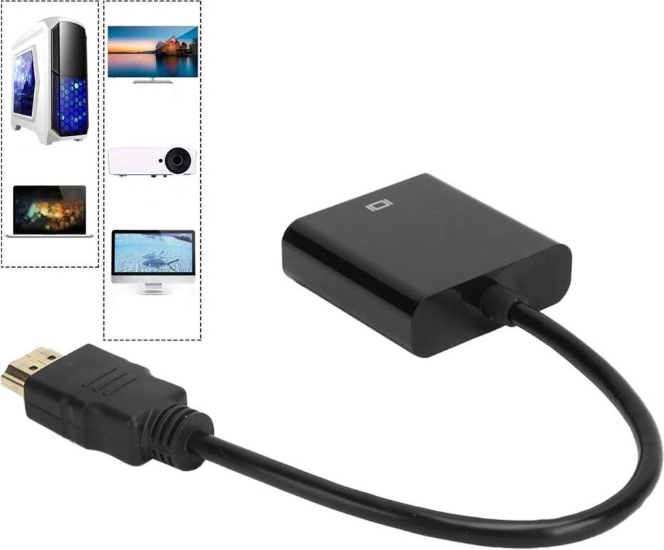 HD Multimedia Interface to VGA Adapter Cable