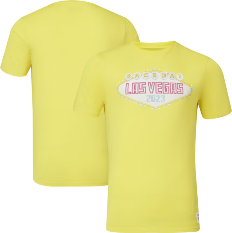 Castore Yellow Red Bull Racing Raceday Las Vegas T-Shirt - Yellow Red