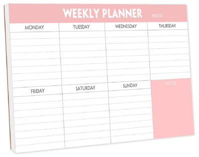 Weekly planner Shein Weekly Planner Notepad To Do List 8.26 x 11.2 Inches