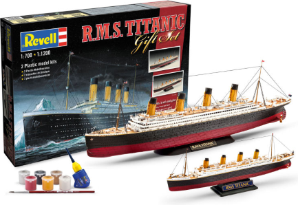 Modellbygge titanic Revell R.M.S. Titanic 1:700 1:1200 Gift Set Kit
