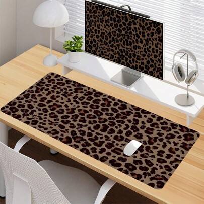 Mat desk pad Shein Leopard Pattern Desk Pad 35.4x15.7 Inches