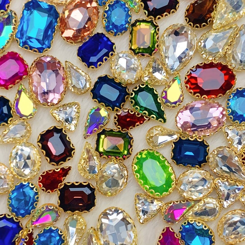 Temu 40 Pieces Rhinestone Embellishments