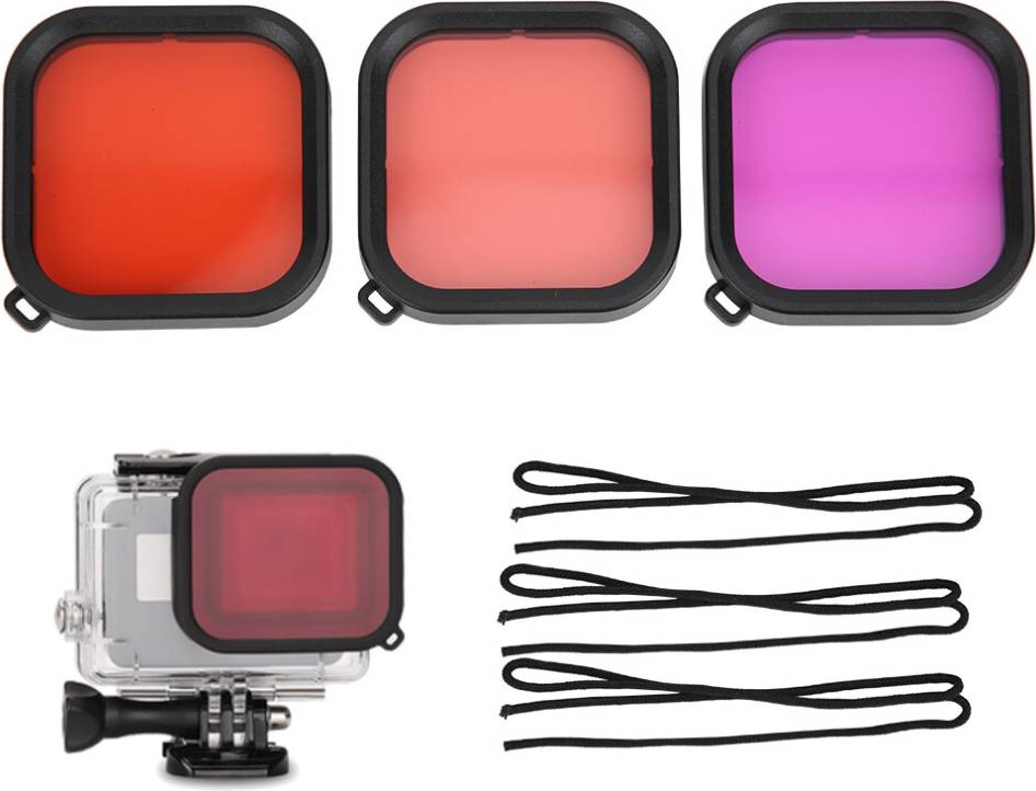 3 Pcs Diving Lens Filter Kit GoPro 8