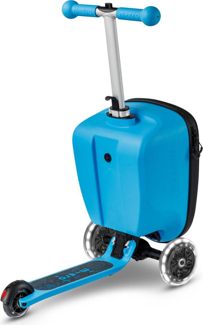 Micro Mini LED Foldable Luggage Scooter
