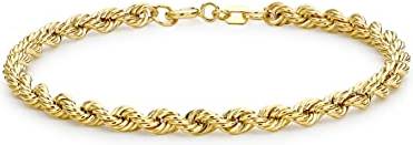 9ct gold bracelets Carissima 9ct Gold Rope Chain Bracelet