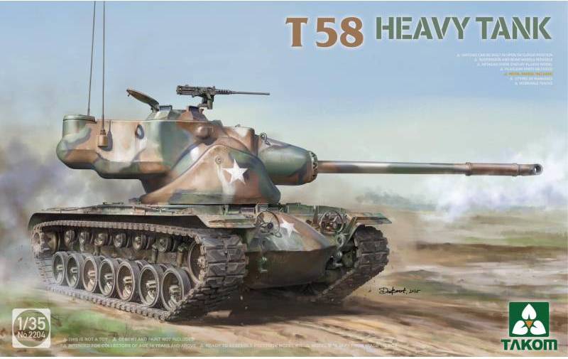 Takom T58 Heavy Tank Plastic Model Kit