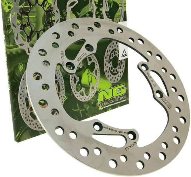 NG Round Brake Disc Silver