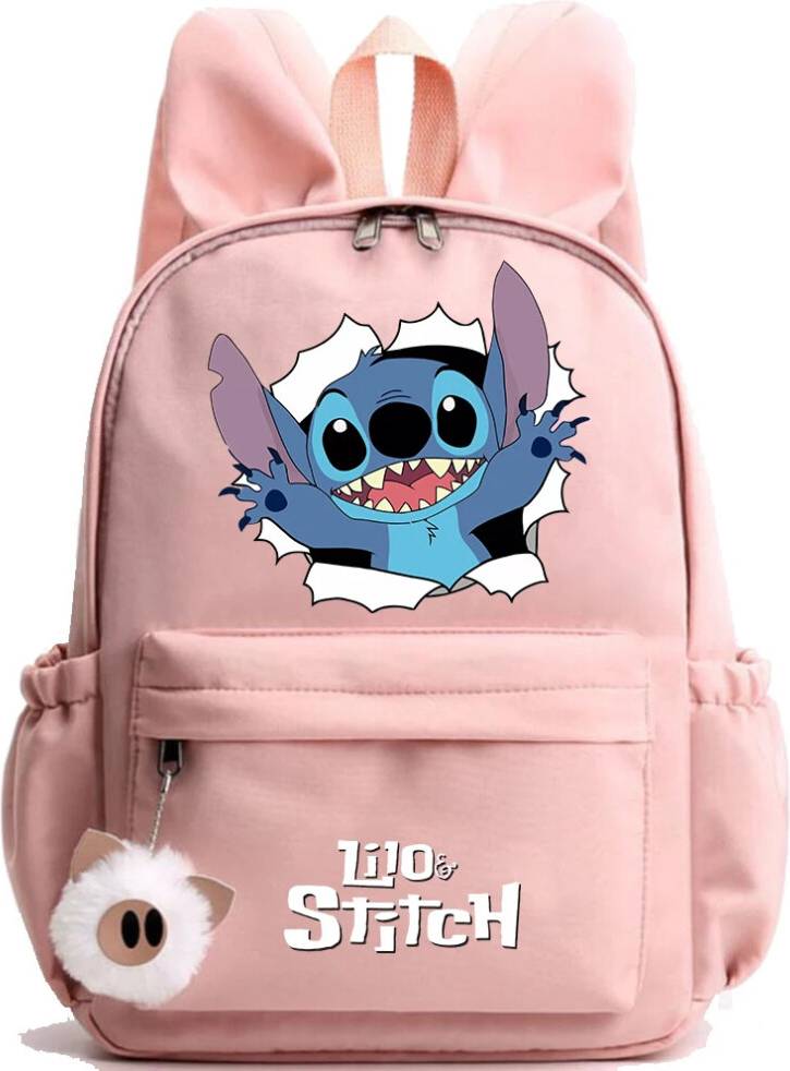 SRJ STAR Cartoon Pattern Rabbit Ears Backpack - Student
