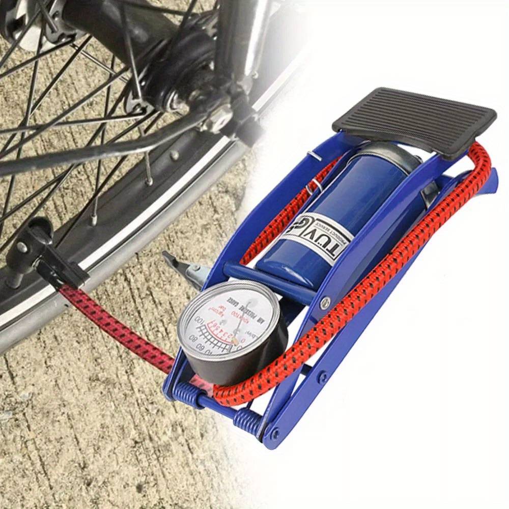 Temu Pump Inflator Foot Pump Blue