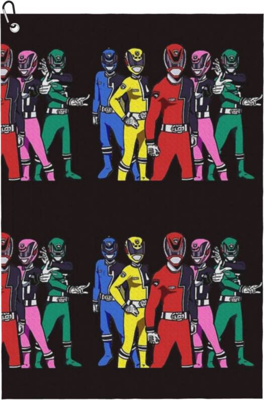 WHIBOS Power Rangers Golf Towel Fan