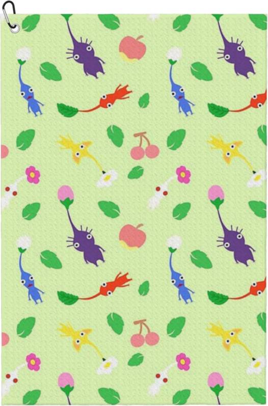 WHIBOS Pikmin Pattern Golf Towel Fan