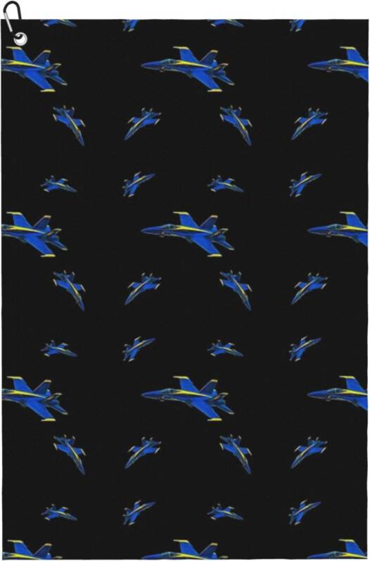 WHIBOS Blue Angels Pattern Golf Towel Fan