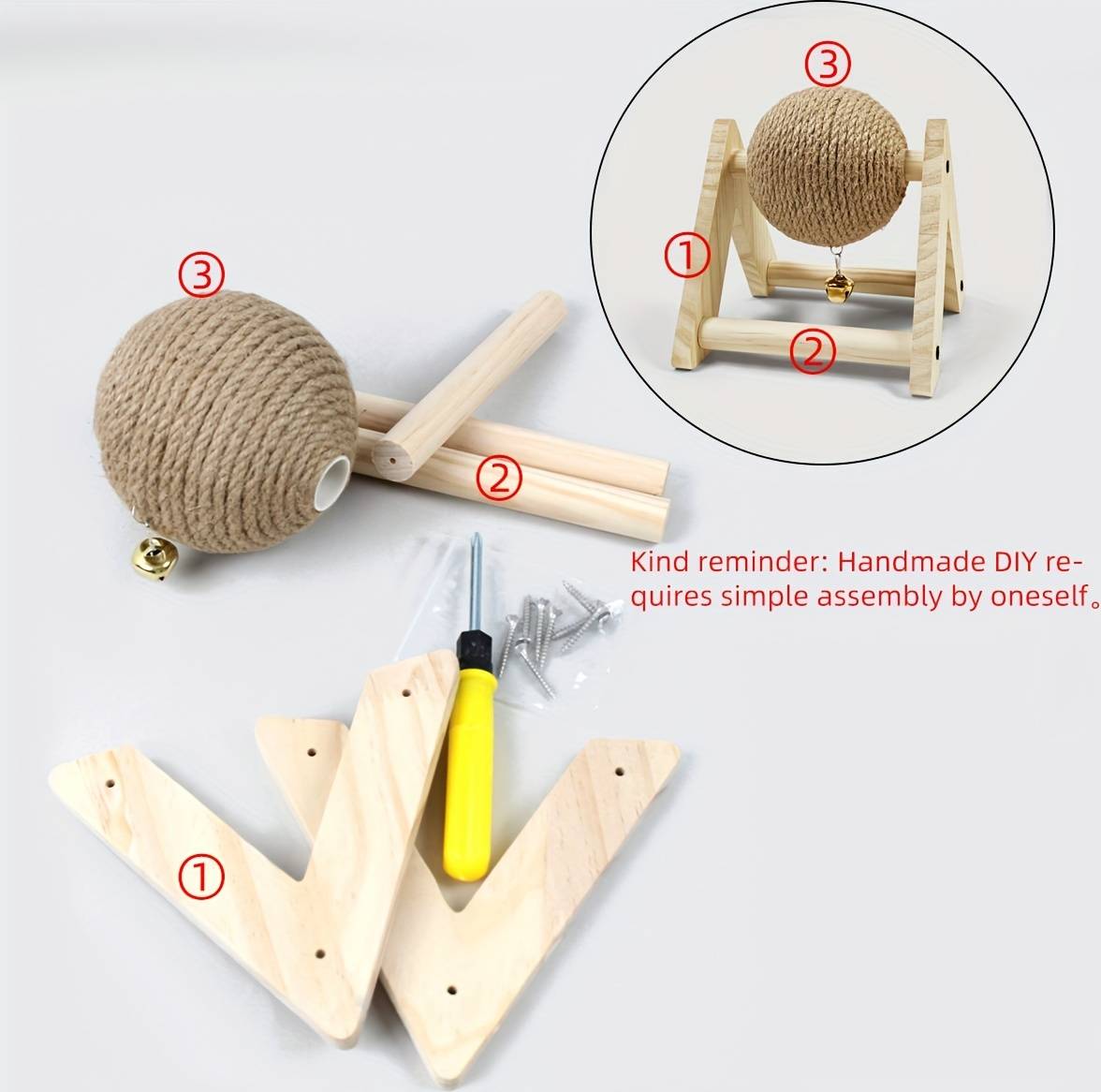 Temu Rabbit Toy Grinding Claw Ball