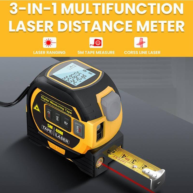 Laser tape measure 3 In 1 Digital Laser Measure Measurement Tape