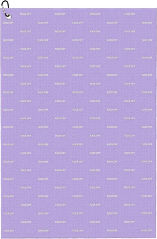 WHIBOS Fuck Off Pattern Look Golf Towel