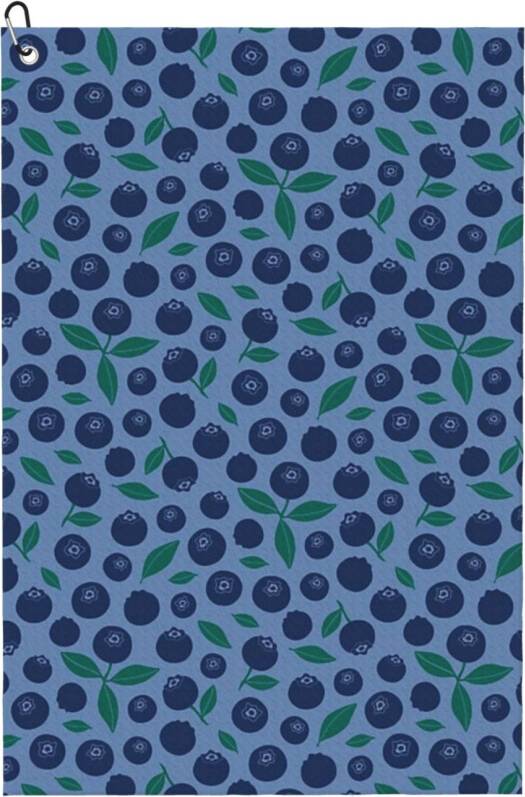 WHIBOS Blueberry Pattern Golf Towel Fan