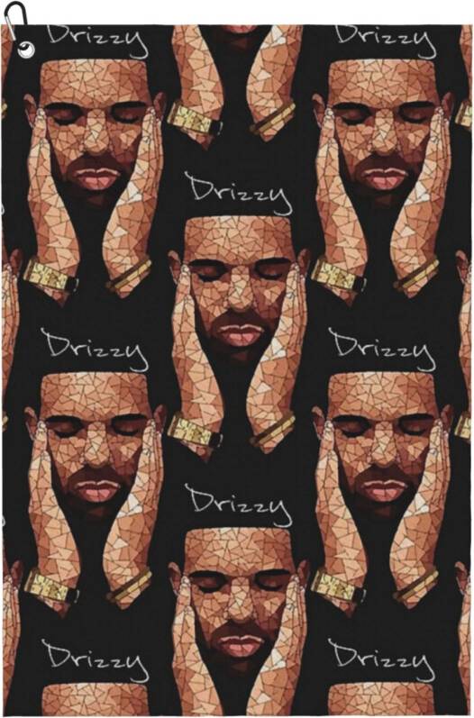 WHIBOS Drizzy Rapper Moasiac Golf Towel