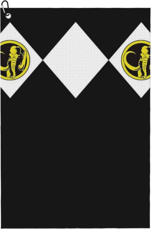WHIBOS Black Ranger With Coin Golf Towel