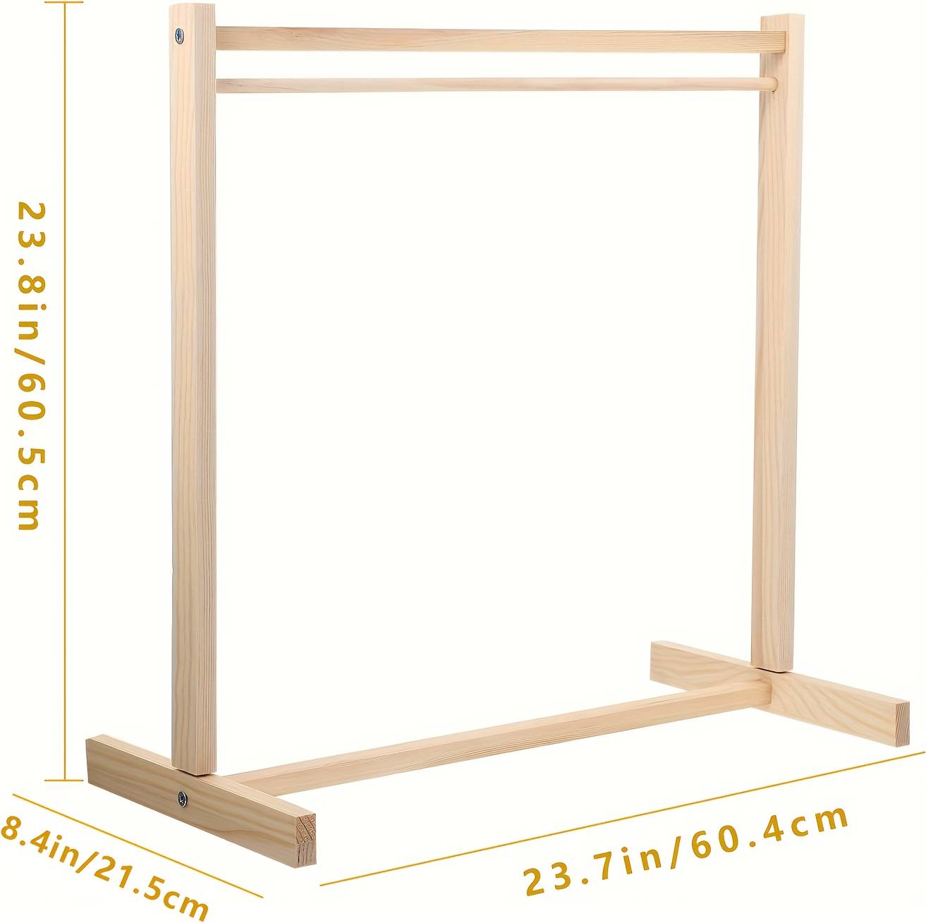 Temu Wooden Pet Clothes Rack 23.8 Inch
