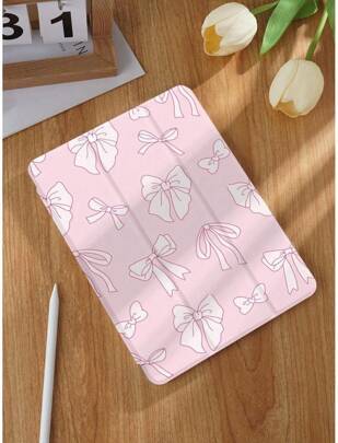 Shein Bow Pattern Tablet Protective Case Anti-Drop