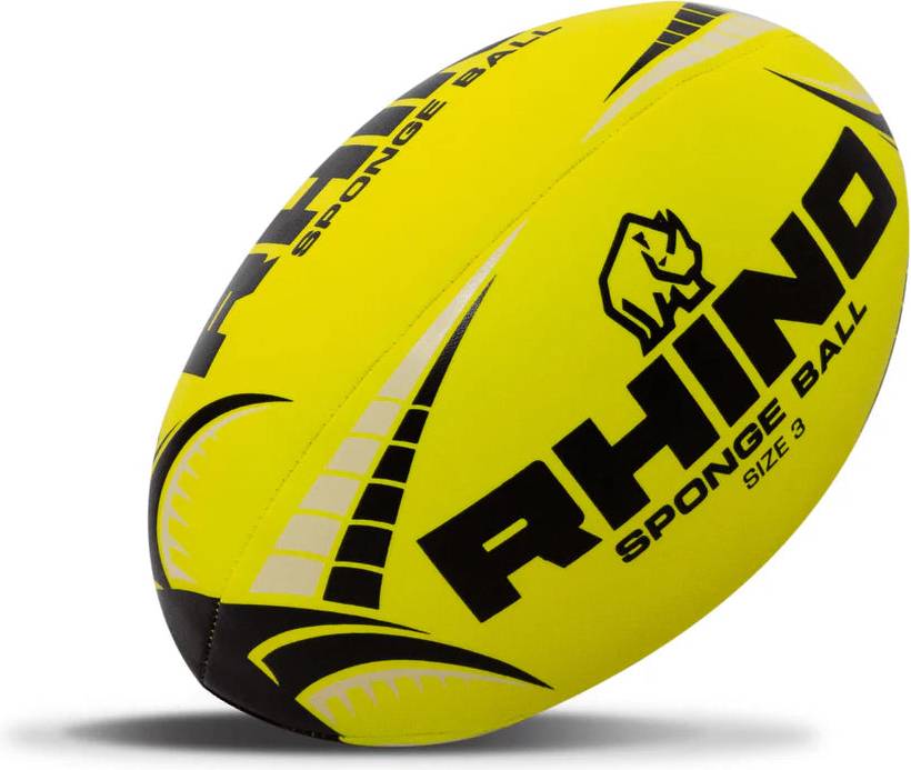 Sponge Rugby Ball 3 Yellow