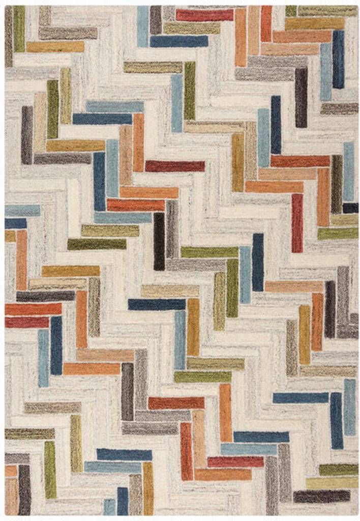 XXXlutz Russo Wool Geometric Modern Rug Multicolour