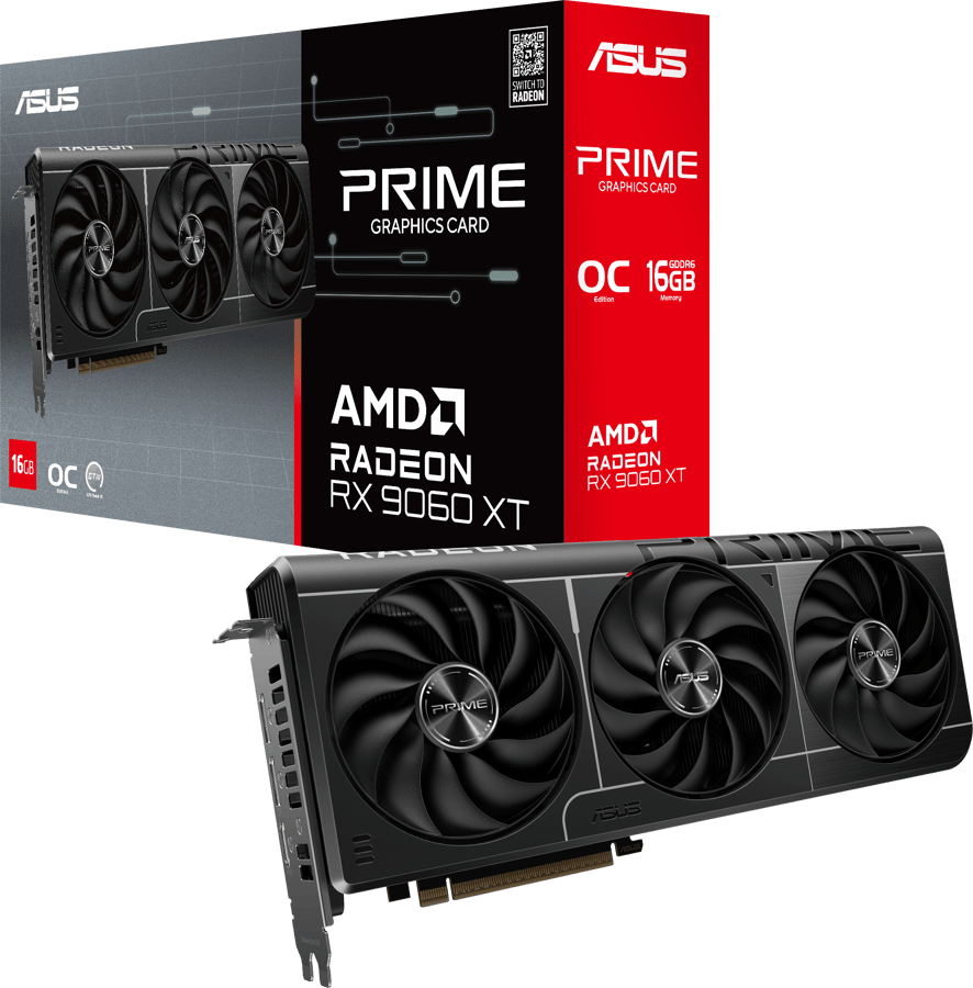 Rx 9060 xt ASUS Prime Radeon RX 9060 XT O16G 16 GB GDDR6