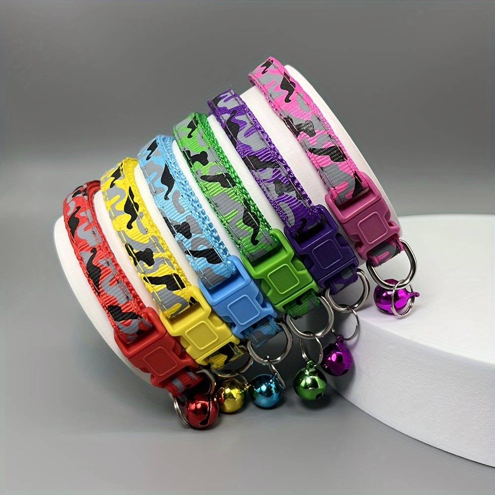 Temu 6-Adjustable Pet Collars Pattern
