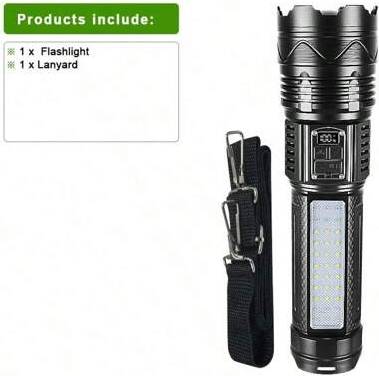 Rechargeable led flashlight Shein 1000000LM Rechargeable Type-C LED Flashlight