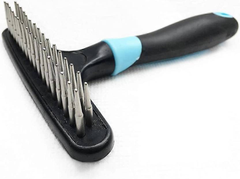 Kikidex Undercoat Rake For Dogs Double Row Stainless Steel