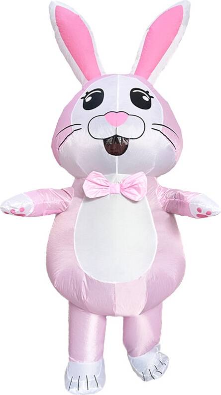 MDSRJONE Pink Rabbit Inflatable Rabbit Costume Set