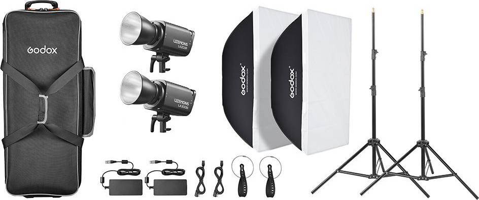 Godox Litemons LA300Bi Bi Color LED Video Light Kit