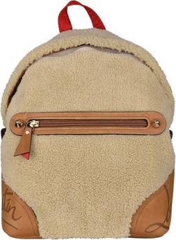 Christian Louboutin Shearling Læder Rygsæk - Beige