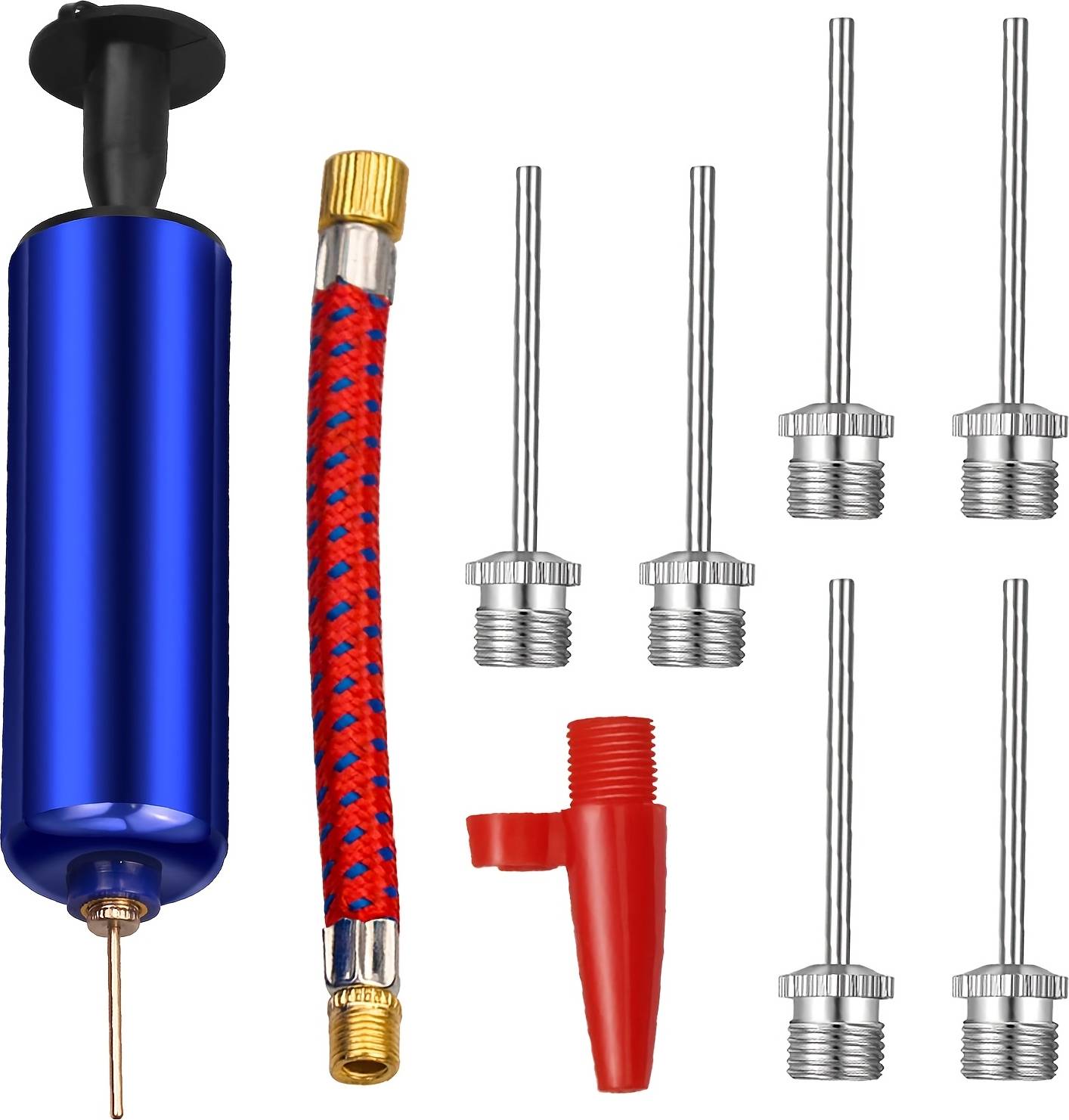 Temu 9pcs Pump Inflator Tool Needle Kit