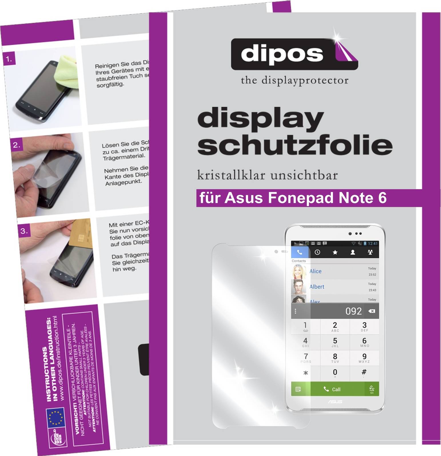 Dipos Screen Protector For Asus Fonepad Note 6