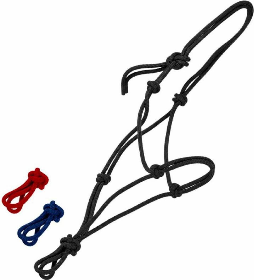 Tattini Knotted Rope Halter For Horses - Rouge