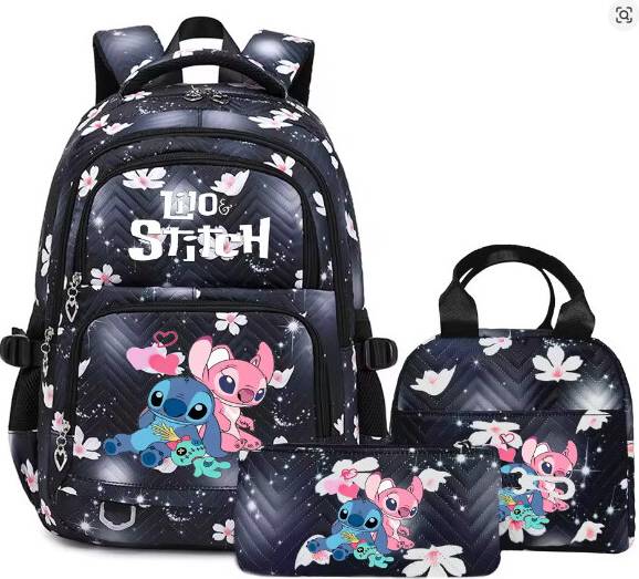SRJ STAR Three-piece Set 3 Backpack With Printed Backpack - For Children