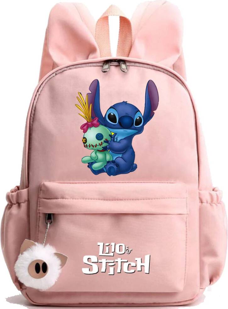 SRJ STAR Cartoon Pattern Rabbit Ears Backpack - Student