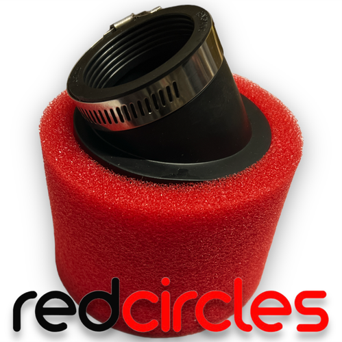 Lifan Angled Red 45mm Pit Bike Racing Filter