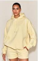 PrettyLittleThing Plt Studio Embossed Drawstring Sweat Shorts - Butter Cream