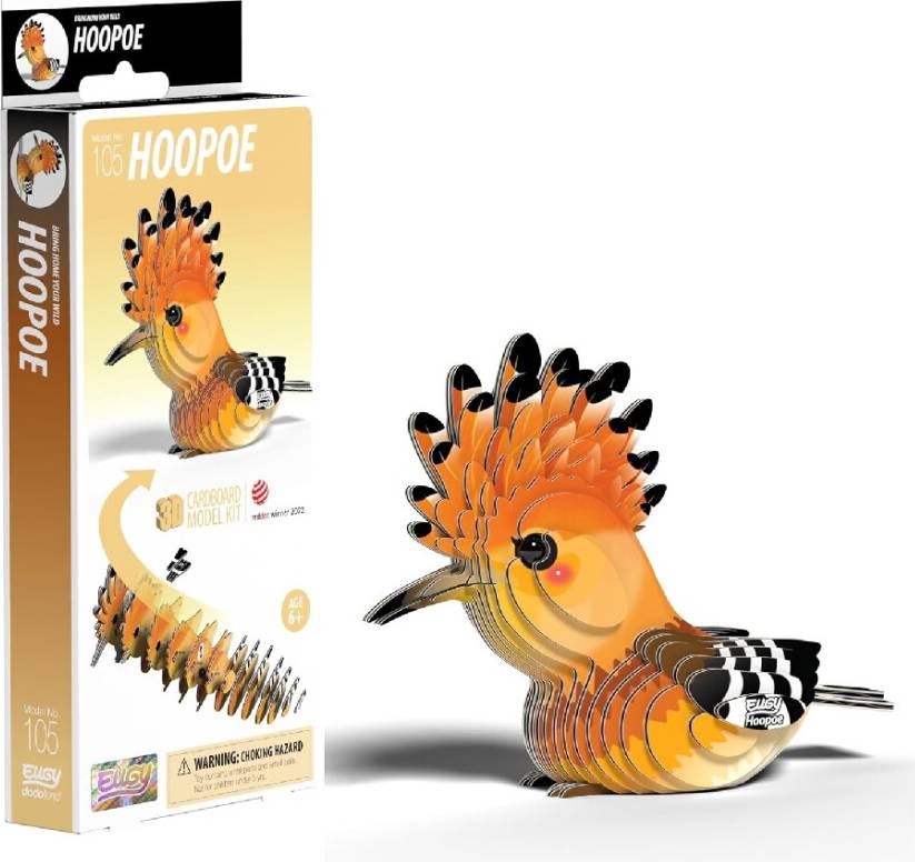 D5086 Hoopoe 3D Cardboard Model Kit