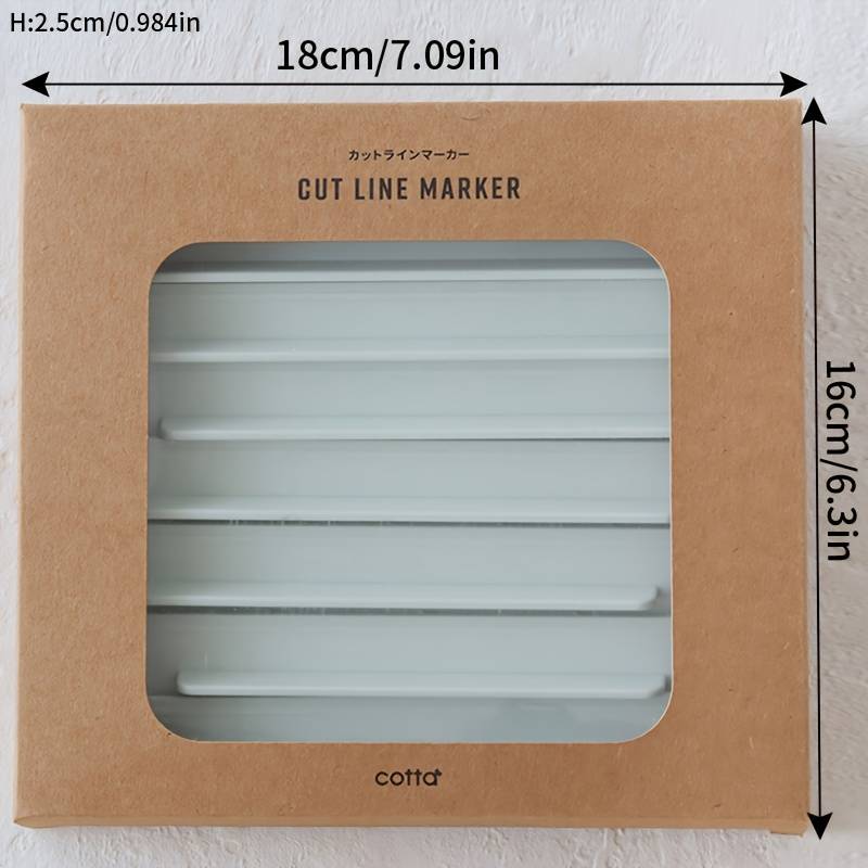Temu 8pcs Baking Ruler Set For Cutting Cookie Cutter