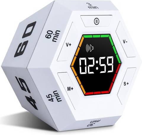 Magnetic cube Magnetic Cube Hexagon Visual Kitchen Timer
