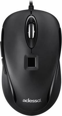 Adesso Imouse F1 Wired USB Mouse With Fingerprint Reader